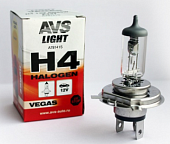 Галогеновая лампа AVS Vegas H4 12V 60/55W P43T картон 1шт.