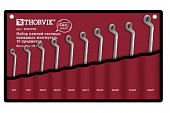 Набор ключей гаечных THORVIK  накидных изогнутых серии ARC в сумке, 6-27 мм, 10 предметов