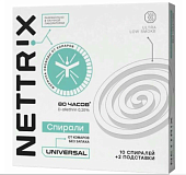 NETTRIX Universal Спираль от комаров б/запаха 10шт /736120