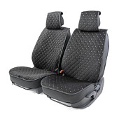 Каркасные накидки на передние сиденья Car Performance, 2 шт. материал алькантара, контCUS-2012 BK/GY
