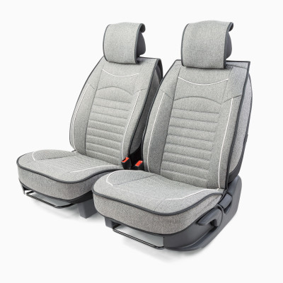 Каркасные накидки на передние сиденья Car Performance, 2 шт. материал гобелен, закрыты CUS-2082 L.GY