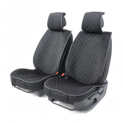 Накидки на передние сиденья Car Performance, 2 шт. материал алькантара  CUS-1012 BK/BL