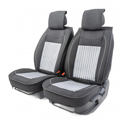 Каркасные накидки на передние сиденья Car Performance, 2 шт. материал алькантара, CUS-2062 BK/GY