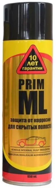 Prim ml для скрытых полостей. Антикор prim ml, 0.65 л. антикор prim body 1 л. prim приммл1 мовиль prim антикоррозийный ml 1л.