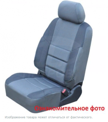 Чехлы Chevrolet Niva I пок. рест. (2009-2013); "А10" СЕРЫЙ; экокожа-ЖАККАРД ПТР