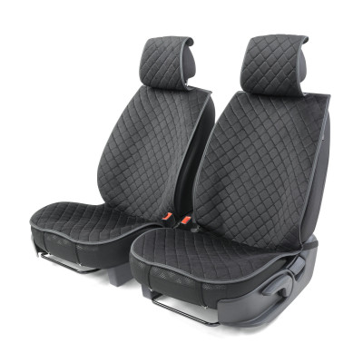 Накидки на передние сиденья Car Performance, 2 шт. материал алькантара, CUS-1012 BK/BK