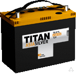 Аккумулятор Титан Asia Silver 6СТ-57.1 VL 57Ah 450A +/- 236*128*221