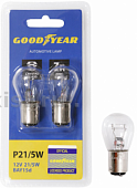 Лампа автомобильная Goodyear P21/5W 12v 21/5w BAY15d (блистер к-т 2шт)