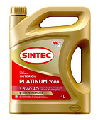 Sintec Platinum 7000 SAE 5w40 API SL ACEA A3/B4 синт. 5л.