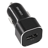 Адаптер автомобильный CARLINE® 1хUSB 2.1А в прикуриватель 12/24В, цвет черный,упаковка коробка