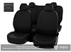 Чехлы Chevrolet Niva 2014-2016 г. - черный/отстрочка черная, экокожа *Оригинал*PSV