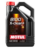 Motul 8100 X-clean + 5W-30 моторное масло 5л. 109535 