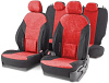 Чехлы "AUTOPROFI" COMFORT X ортопед.подд.велюр+велюр COM-1505VF BK/RD