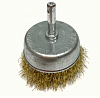 ON Щетка металл. со шпилькой для дрели 75мм (чашка), 0,3 мм