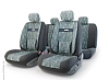 Авточехлы COMFORT,ортопед. под-ка, велюр,11 предм.,карман,6 молний,жаккард полипропилен,Cyclone M