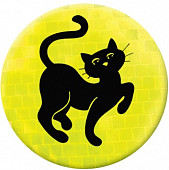 Значок световозвращающий Кошка лимон /02819