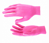 Перчатки МИ нейлон, 13 класс, цвет ,розовый, L Россия