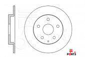 !диск тормозной задний!\ Mazda CX-5 2.0/2.2TD 11> 