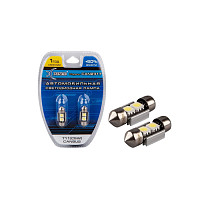 Автомобильная светодиодная лампа Xenite CAN2317 (T11/C5W*31mm) (Встр.обманка) 12V 5000K (блистер 2 ш