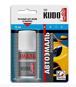 Эмаль автомобильная ремонтная с кисточкой "'Hyundai MZH Phantom Black" (черный) (металлик) KUDO-A 15