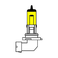Галогенная лампа AVS /ATLAS ANTI-FOG/желтый H27/881 12V.27W.2шт.