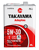 TAKAYAMA SAE 5w30 ILSAC GF-6 API SP Adaptec кан. 4 л.(железная канистра) 