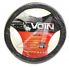 Оплетка на руль VOIN ELVIS экокожа, "M" (d=38см) /черный/