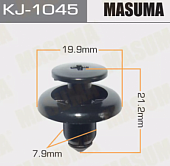 KJ1045S Клипса крепежная  "Masuma"  цена за 1 шт. #050