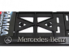 Рамка номерного знака "MERCEDES" (рельеф.)серебро