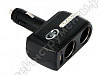 Разветвитель прикуривателя "AUTOVIRAZH"жёстк. AV-4102 (2-ой +1 выход USB со стразами ) 