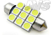 Светодиод AVS SV014 T11 (SV8,5/8) 9SMD 5050 42мм 3 chip, блистер 2 шт (белый)