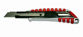 Нож HorsAY Hard, 18 мм выдвижное лезвие, металлическая направляющая, двухкомпонентный корпус