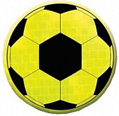 Значок световозвращающий Футбольный мяч лимон ЗН-00456-Л 