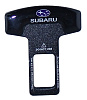 Заглушка замка ремня безопасности  металлическая SUBARU ( 2шт.)