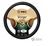 Оплётка на руль  PSV VERGE Fiber (Черный/Отстрочка красная) M