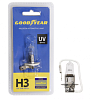 Лампа автомобильная галогенная Goodyear H3 12V 55W PK22s Super White (блистер)