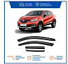 Дефлекторы Renault Kaptur 2016-н.в./кроссовер/накладные/скотч /к-т 4 шт./ Voron Glass серия CORSAR 