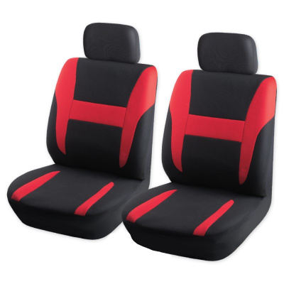Чехол-рубашка ARNEZI на переднее сиденье с подголовником черный с красным 4пр 