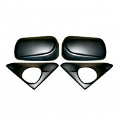 Накладки на штатные боковые зеркала ВАЗ 2110-12 /НЕКРАШ./ /к-т 2 шт./