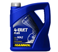 Масло "MANNOL" полусинтетическое 4-ТАКТ PLUS 10W-40 4л 7202