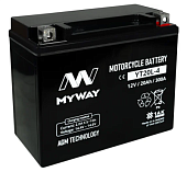 Аккумуляторная батарея MYWAY BIKE YT20L-4, Китай