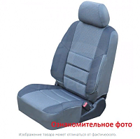Чехлы Kia Rio X-Line I (2017-нв), хэтчбек 2/3;"А10" СЕРЫЙ ; экокожа-ЖАККАРД ПТР