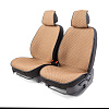 Накидки на передние сиденья Car Performance, 2 шт. материал fiberflax (мягкий лен),  CUS-1052 BR/BE