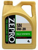 ZEPRO GASOLINE F-S 0W20 SN/CF-5 (4л) масло мотор