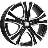 Диск I Free КС673(ZV 17_Tiguan) Алмаз Черн 7x17 5x112 ET43 DIA57.1