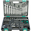 Набор инструментов STELS 1/2", 1/4",  CrV, пластиковый кейс  88 предм
