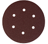 Круг шлифовальный PATRIOT на липучке, 150мм, 6 отверстий, Р80, 5 шт
