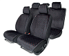 Накидки на весь салон AUTOPROFI, материал алькантара ALC-1110 BK/RD АКЦИЯ -20%