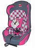 Автокресло детское 9-36кг. Little Car Comfort клетка-розовый