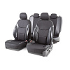 Чехлы "AUTOPROFI" COMFORT X, экокожа + жаккакрд, ортопед. поддержка COM-1505GJ BK/BK  /COM1505GJBKBK